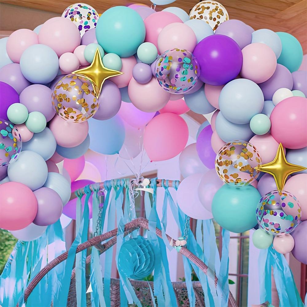 141pcs Macaroon Color Balloon Set Unicorn Aluminum Film Balloons Golden Stars Birthday Wedding Anniversary Party Decorations