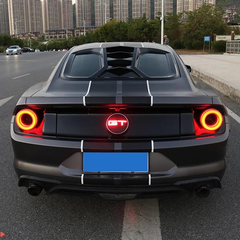 LED Auto Front Hood Emblem for Ford GT Logo Mustang 2015-2019 Rear Trunk Badge Light Car Styling Modification Accessories