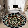 1PC Mandala Pattern Chair Carpet for Office Non-Slip, Lightweight, Machine Washable Rug for Office, Sleeping, Room - Holiday Decoryy251009025