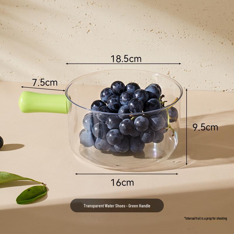 Double-Layer Vegetable and Fruit Washing Basket with Handle