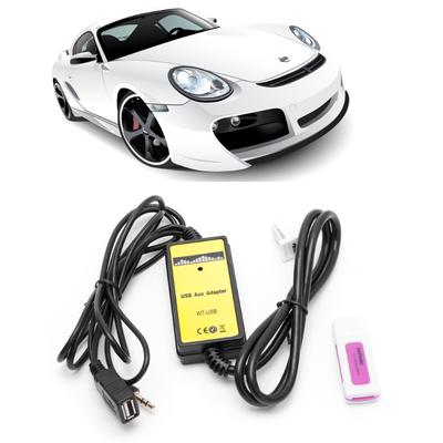 1 Stk. Auto-Adapter-Wechsler MP3-Schnittstelle AUX SD USB Datenkabel 2x6Pin für toyota Camry Corolla Matrix