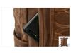 Waterproof Waxed Canvas Travel Backpack with Color-block Design for Men and Women, Fits Laptops