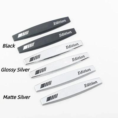 2 Stück 3D Metall Chrom Schwarz Logo A-G Edition Emblem Auto Kotflügel Plakette Für -MG Edition Aufkleber Zubehör