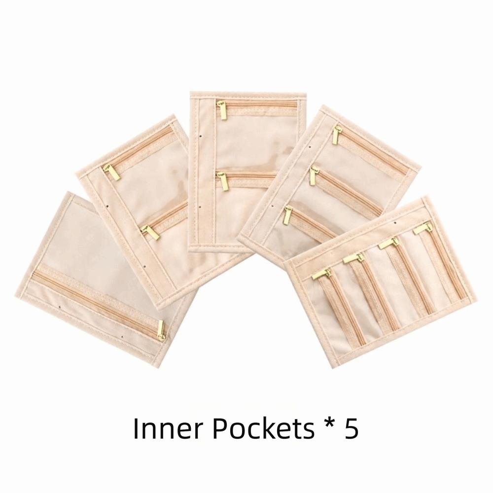 with Snap Button Jewelry Storage Book PU Leather Storage Bag Portable Jewelry Organizer  Travel