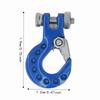 Mini Size RC Car Tow Hook Trailer Chain Set for SCX10/D90/D110/TF2/TRX4 1/10 RC Crawler Truck