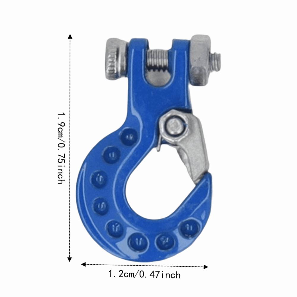 Mini Size RC Car Tow Hook Trailer Chain Set for SCX10/D90/D110/TF2/TRX4 1/10 RC Crawler Truck