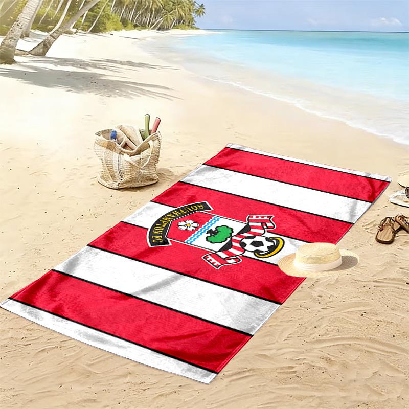 Southampton F.C Print Beach Towel, Large Soft Quick Dry Towel for Beach Camping Swimming