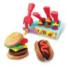 Fun Colored Clay Burger Noodle Machine Toy Play-Dough Creative Mold Set Diy Clay