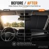 For Nissan NV200 -Fit 4-Layer Graphene Windshield Sunshade Reflective Gray-Silver Surface Helps Reduce Direct Sunlight