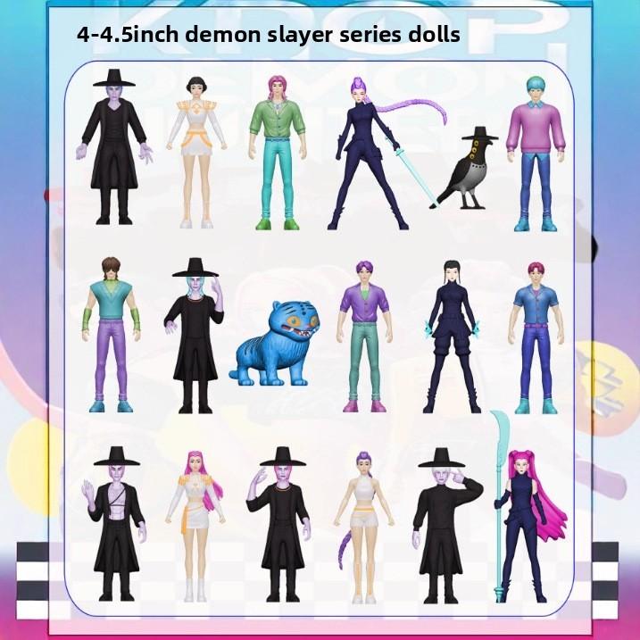 Kpop Demon Hunters Rumi Zoey Mira Karaktermodell Skrivebordsdekorasjonssett For Fans Og Samlere