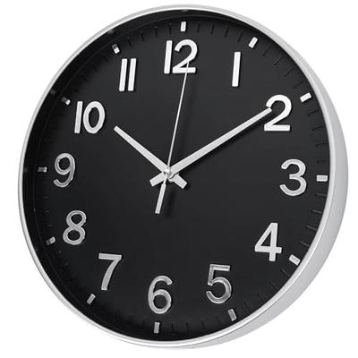 Σκανδιναβικό Αθόρυβο Ρολόι Τοίχου Γκρι