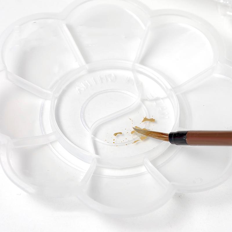 8 Holes Nail Art Color Palette With Display Stand Uv Gel Polish Holder Diy Drawing Paint Dish Manicure Tool