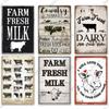 Decor Cow Vintage Tin Sign Retro Metal Sign Decorative Plaque Farm House Shop Garage Wall Decor Cow Posters