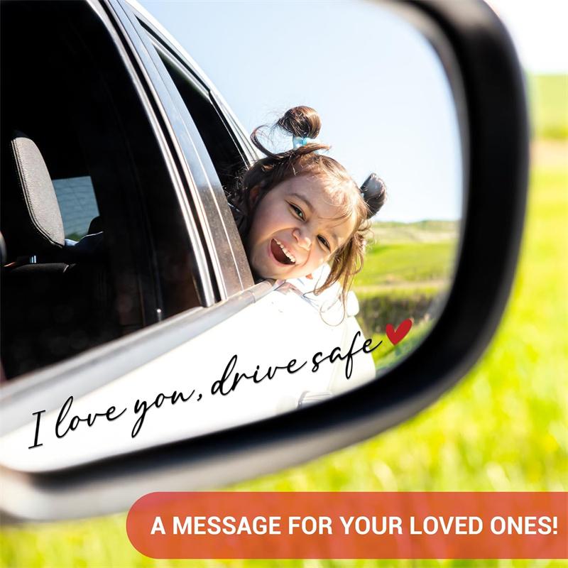 I Love You Drive Safe Car Mirror Stickers Affectionate Reminder Heartfelt Safety Reminder For Women Drivers Car Interior Sticker