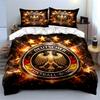 Green Geometric Logo Bedding Set Bedding Duvet Cover Set Duvet Cover Pillowcases Home Decor (1 * Duvet Cover 2 * Pillowcases, without duvet insert)