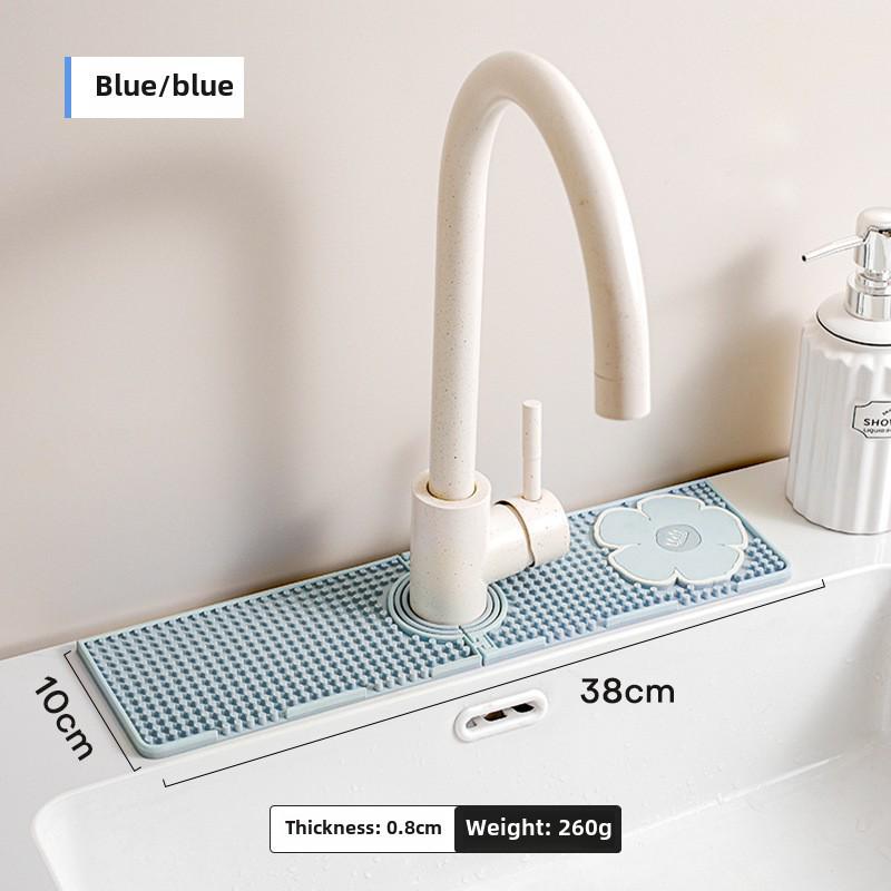Silicone Faucet Drain Pad - Waterproof Kitchen & Bathroom Splash Mat