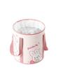 Cartoon Insulated Folding Foot Bath Bucket with Lid - Portable, Thickened Design for Deep Soak