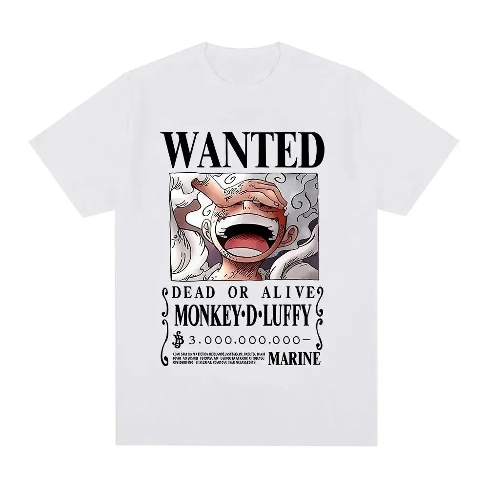 T-shirt da uomo Luffy Gear 5 Anime giapponese Cartone animato T-shirt Unisex Monkey D Luffy Harajuku Y2k Streetwear Abbigliamento da uomo
