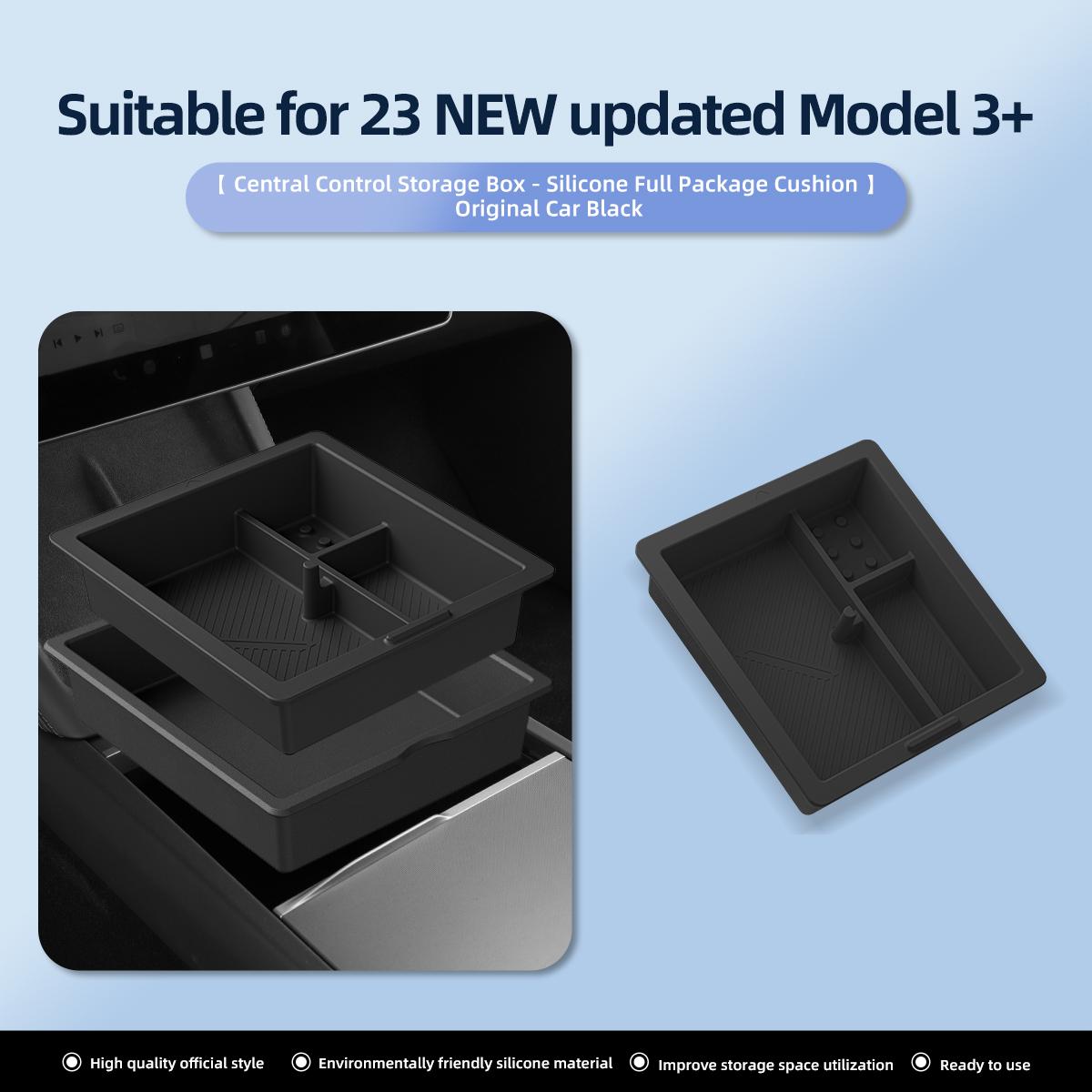 

for Tesla Model 3 Highland 2025 Center Control Armrest Storage Box Organizer Case Accessories Tidying