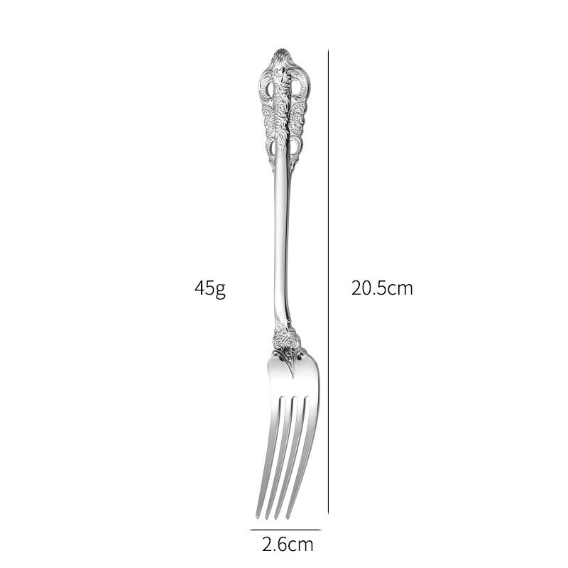 Huazao Baijia ME Palace Light Luxury 304 Stainless Steel Dinner Fork Dinner Fork