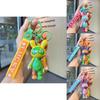 Adorable Cartoon Lucky Rabbit Keychain Cute Silicone Keyring For Couples And Kids