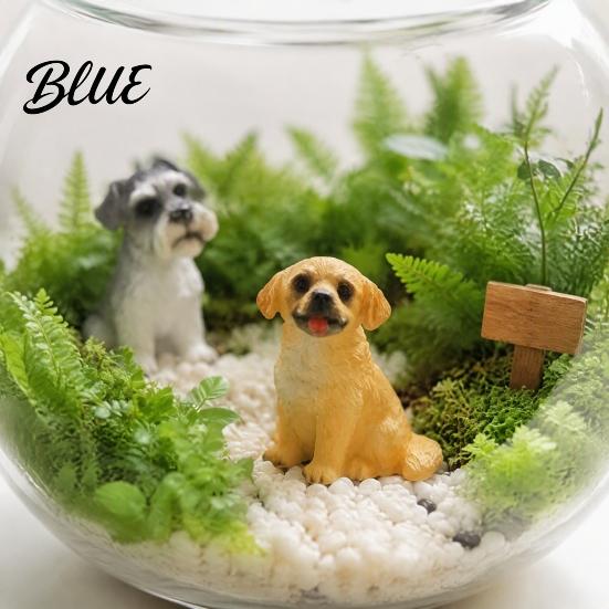 Charming Room Ornaments Cute Puppy Figurine Resin Ornament for Desk And Car Decor Interior Accessories Realistic Dog Figurines Miniature