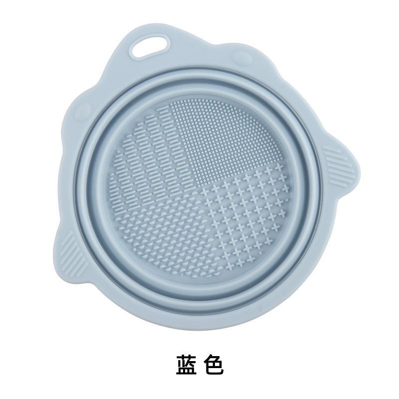 Foldable Silicone Makeup Brush Cleaning Bowl For Beauty Tools