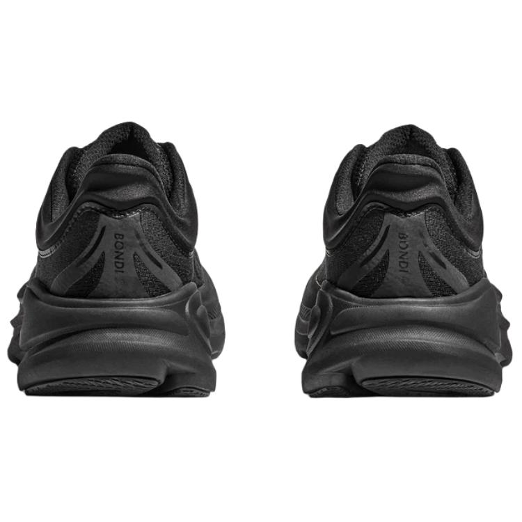 HOKA One One Bondi 9 Cómodas Versátiles Malla Duraderas Transpirables Rebote Zapatillas de Running para Mujer Negro 1162016-BBLC
