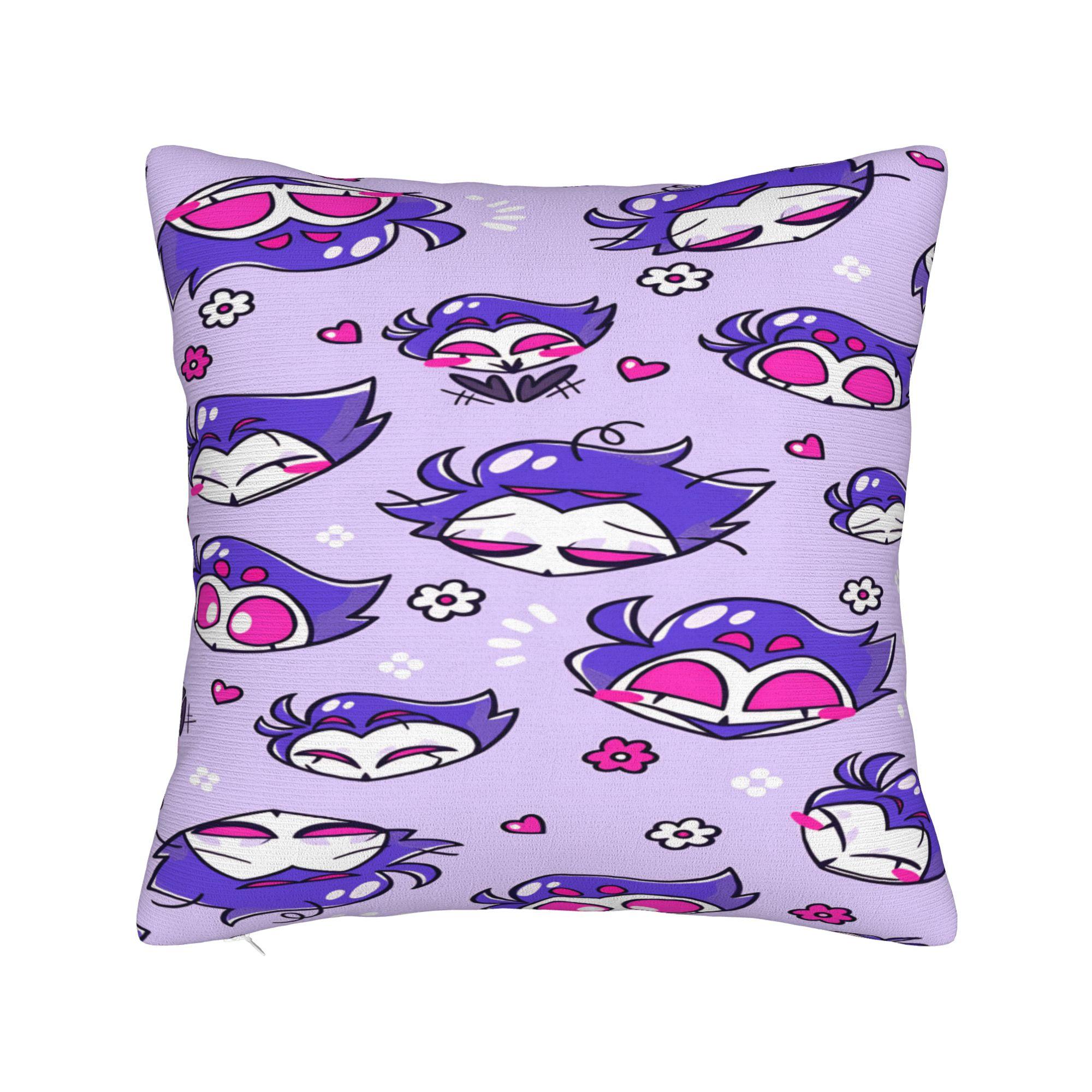 H-Helluva B-Boss Pillowcases Funny Pillow Case For Living Room Sofa Comfy Pillow Cover 12x12Inch