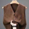 Single Breasted Pullover Autumn Sleeveless Vests Men Work Sweater Knitted Male Waistcoat Jumper Pullovers Roupas Masculinas