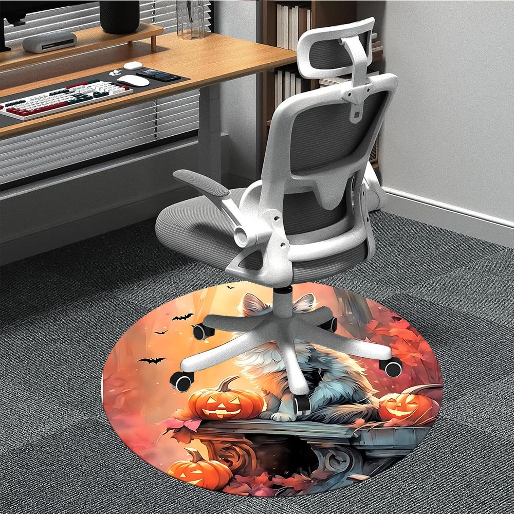 

1pc Fox, Pumpkin Decor Chair Carpet for Office, Soft Flannel Throw Mat, Perfect for Office,Holiday Party Decoration Choice yy251113206 80cm by 80cm