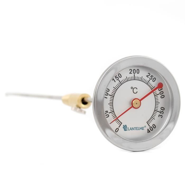 Lantelme Thermomètre De Four Pizza Barbecue 400°C - Longueur Du Manche 300 Mm