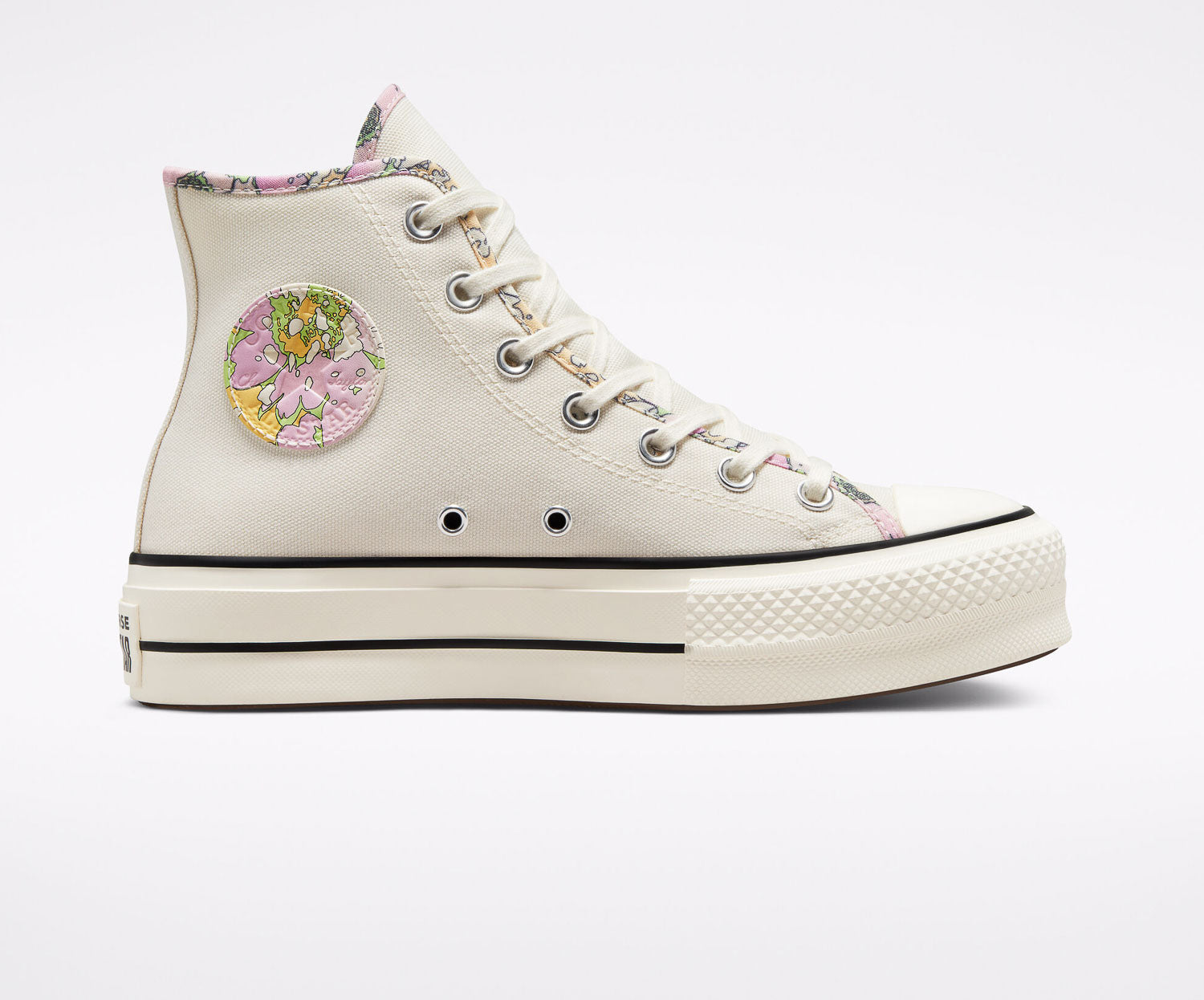 

Converse Chuck Taylor Lift Hi Crafted с цветочным принтом