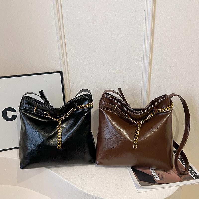 Vintage Women's Bag Large Capacity Student Chain Shoulder Bag Casual Pendulous Messenger Bags New