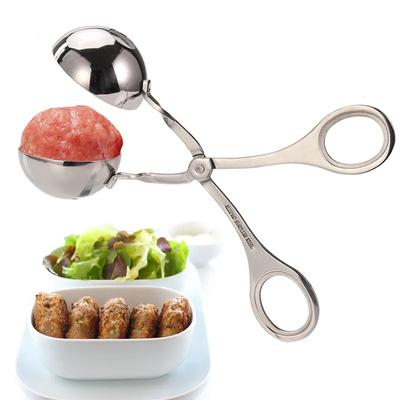כפות קציצות מנירוסטה למניעת הידבקות, מלקחי קציצות, מכין קייק פופ וכדורי בשר, מלקחי קרח, כף בצק לעוגיות למטבח