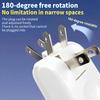 Wall Outlet Extension Electrical Socket 180 Degree Plug Adapter Mexico Canada Travel Adapter Portable Power Adapter