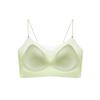 Summer ice silk cool thin seamless jelly glue soft support gathering vest type beauty back text