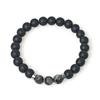 Jbans Classic Jade Cut Point Onyx Bracelet (C1801-Ac412Bk)