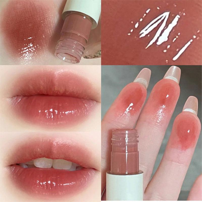 Little Bear Mirror Lip Gloss: Watery Glass Lip Nectar Moisturizing Lipstick