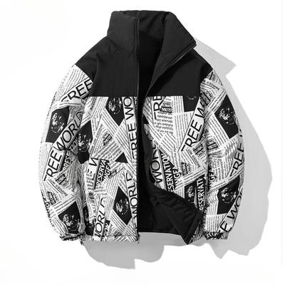 Neuer Winterstil Männer und Frauen Tragen Doppelseitig Verdickt Warmer Baumwollmantel Mantel Baumwolljacke Stehkragen Locker Baumwolljacke Männer