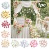 1pc Fashion Silk Artificial Flowers Table Wreath Realistic Simulation Flowers Diy Craft Soft Rose Heads Valentine's Day Gift