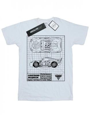 Boys Cars Lightning McQueen Blueprint T-Shirt