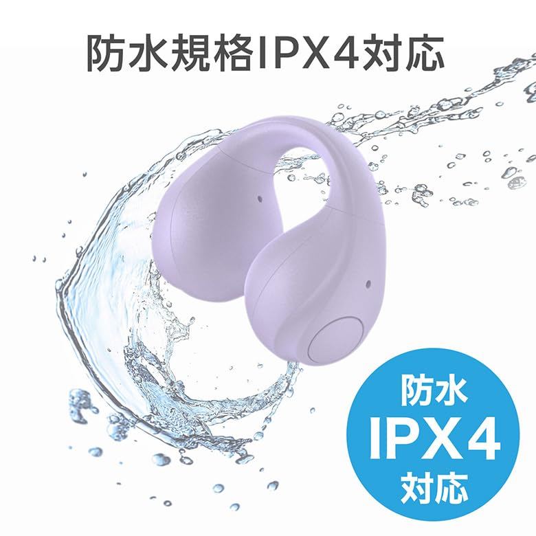 Green House Wireless Easy Work Listen While Gray Earphones, Open-Ear Style, Lightweight, Waterproof, IPX4, Operation, BGM, Working, (GH-OWSB-GY)