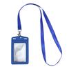 1Pc PU Leather Trifold Duty ID Card Holder Badge Holder For ID Name Card Business Name Tag Student ID Card