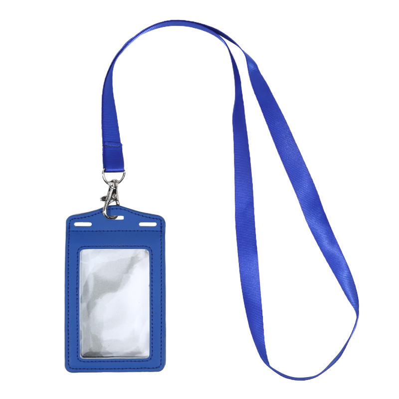 1Pc PU Leather Trifold Duty ID Card Holder Badge Holder For ID Name Card Business Name Tag Student ID Card
