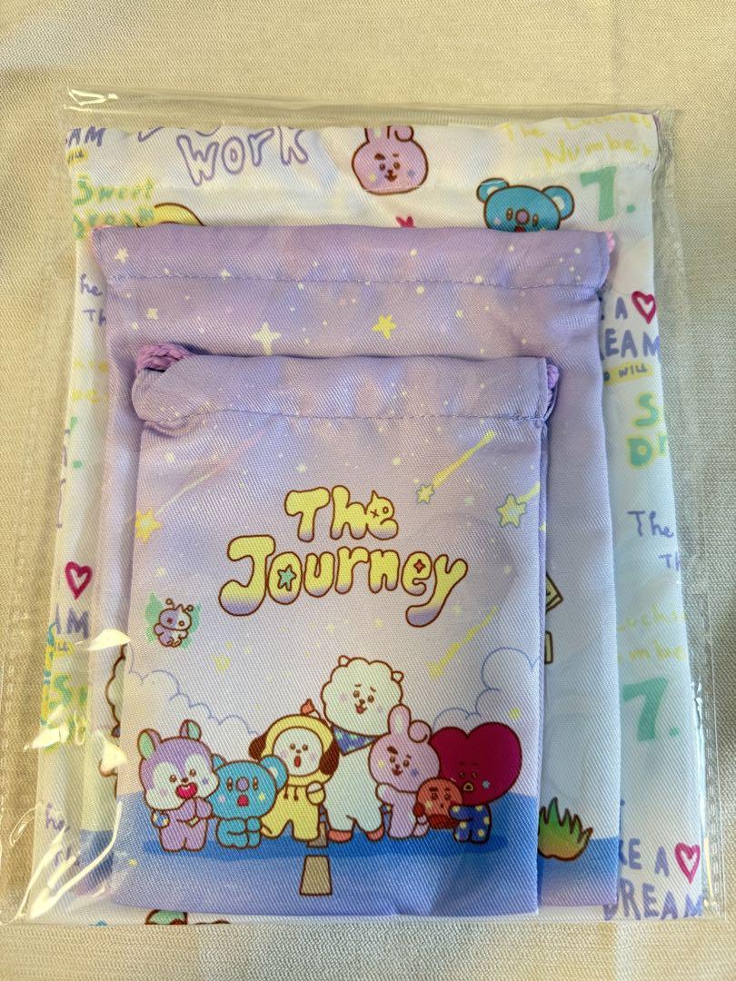 

[USED] bt21 the journey drawstring bag (3 pieces) BTS