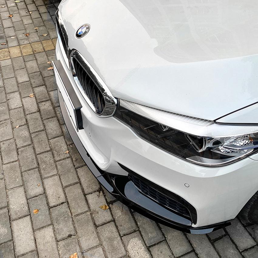 Car Front Bumper Lip Spoiler Splitter Diffuser For BMW 5 Series G30 G31 520i 530i 540i M-Sport 2017-2020 Bodykits Tuning Black