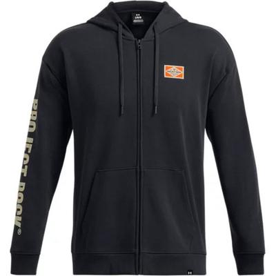Giacca Uomo con Cappuccio Serie Project Rock Comoda Moda Maniche Lunghe Giacche Uomo Nero 1386898-001