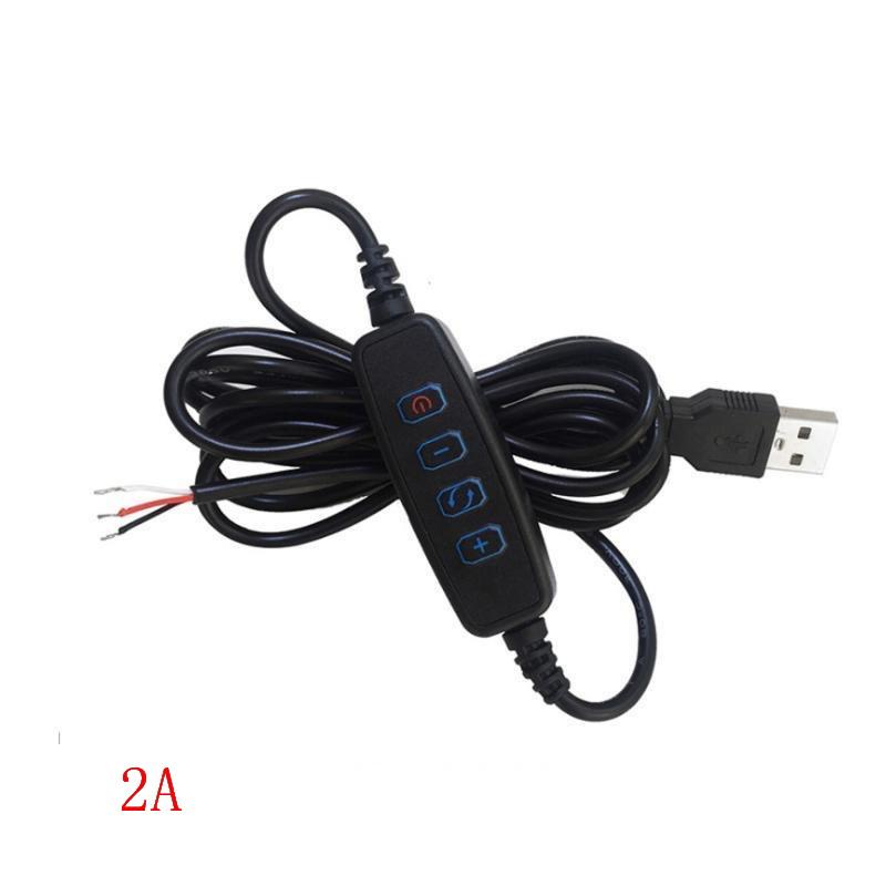 Tricolor Dimmer USB 5V LED Switch Cable 4 Key Adjustable Lighting Controller for Living Room Lamp