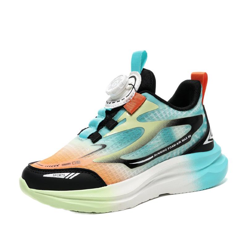 Boys Shoes Sneakers 2025 Autumn New Children's Basketball Shoes Students Older Boys Running Lightweight Knob Buckle